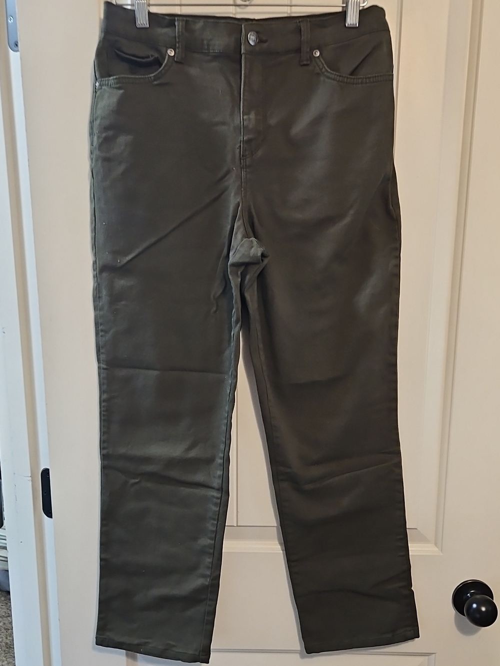 Gloria Vanderbilt Olive Straight-Leg Jeans